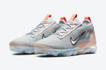 Nike Air VaporMax 2021 Flyknit 'Grey Fog Bright Mango' - Image 2