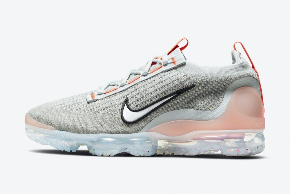 Nike Air VaporMax 2021 Flyknit 'Grey Fog Bright Mango' - Image 1