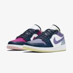 Wmns Air Jordan 1 Low SE 'Mismatched - Purple Magenta' - Image 3