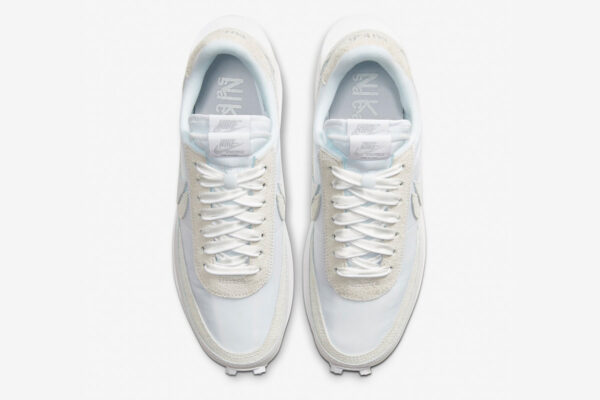 sacai x nike ldwaffle white nylon mens