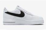 Nike Air Force 1 '07 'Cut Out Swoosh - White Black' - Image 2