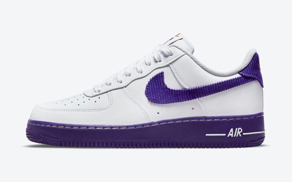 Nike Air Force 1 '07 LV8 EMB 'White Court Purple'