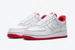 Nike Air Force 1 '07 'Contrast Stitch - White University Red' - Image 2