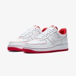Nike Air Force 1 '07 'Contrast Stitch - White University Red' - Image 2