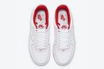 Nike Air Force 1 '07 'Contrast Stitch - White University Red' - Image 3