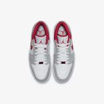 Air Jordan 1 Low SE 'Light Smoke Grey Gym Red' - Image 4