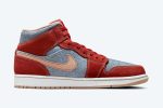 Air Jordan 1 Mid 'Denim Red' - Image 2