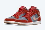 Air Jordan 1 Mid 'Denim Red' - Image 3