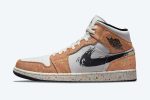 Air Jordan 1 Mid SE 'Brushstroke Paint Splatter'