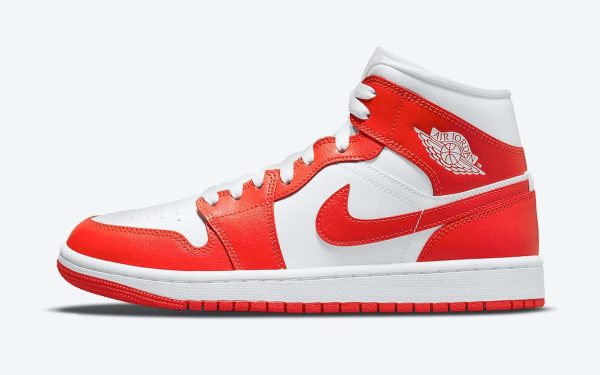 Wmns Air Jordan 1 Mid 'Habanero Red'