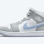 Wmns Air Jordan 1 Mid 'Wolf Grey Aluminum'