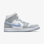 Wmns Air Jordan 1 Mid 'Wolf Grey Aluminum' - Image 2