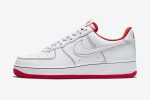 Nike Air Force 1 '07 'Contrast Stitch - White University Red'