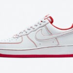 Nike Air Force 1 '07 'Contrast Stitch - White University Red'
