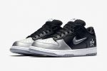 Supreme x Nike Dunk SB Low QS 'Metallic Silver' - Image 3