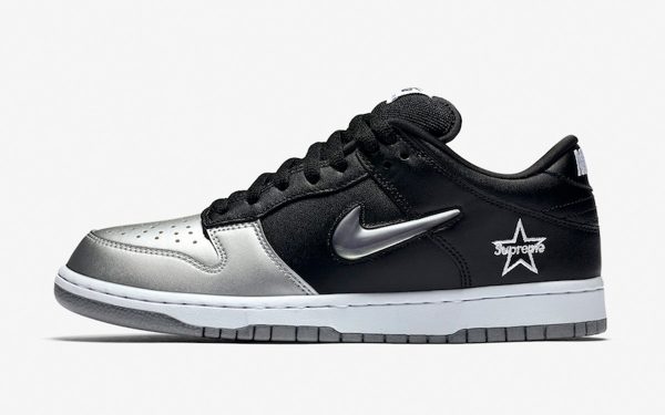 Supreme x Nike Dunk SB Low QS 'Metallic Silver'