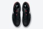 Air Jordan 1 Low 'Brushstroke Swoosh - Black Red' - Image 4