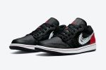 Air Jordan 1 Low 'Brushstroke Swoosh - Black Red' - Image 3
