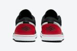 Air Jordan 1 Low 'Brushstroke Swoosh - Black Red' - Image 5