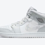 Air Jordan 1 Mid 'Swoosh Logo - Grey Camo'