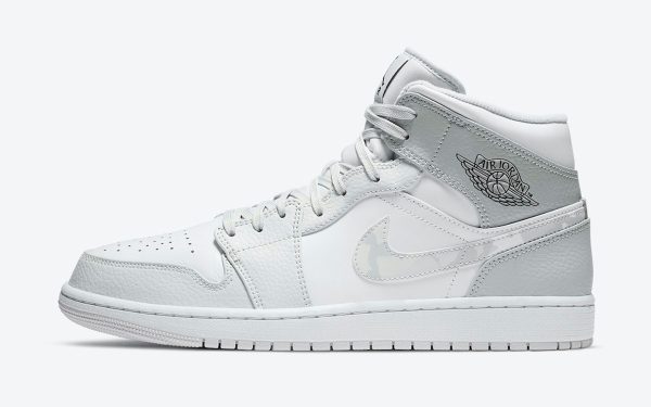 Air Jordan 1 Mid 'Swoosh Logo - Grey Camo'