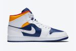Air Jordan 1 Mid 'White Deep Royal Blue' - Image 2