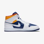 Air Jordan 1 Mid 'White Deep Royal Blue' - Image 2