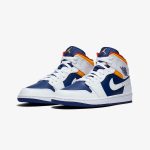 Air Jordan 1 Mid 'White Deep Royal Blue' - Image 3