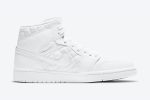 Wmns Air Jordan 1 Mid SE 'White Quilted' - Image 2