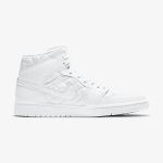Wmns Air Jordan 1 Mid SE 'White Quilted' - Image 2