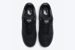 Stussy x Nike Air Force 1 Low 'Triple Black' - Image 4
