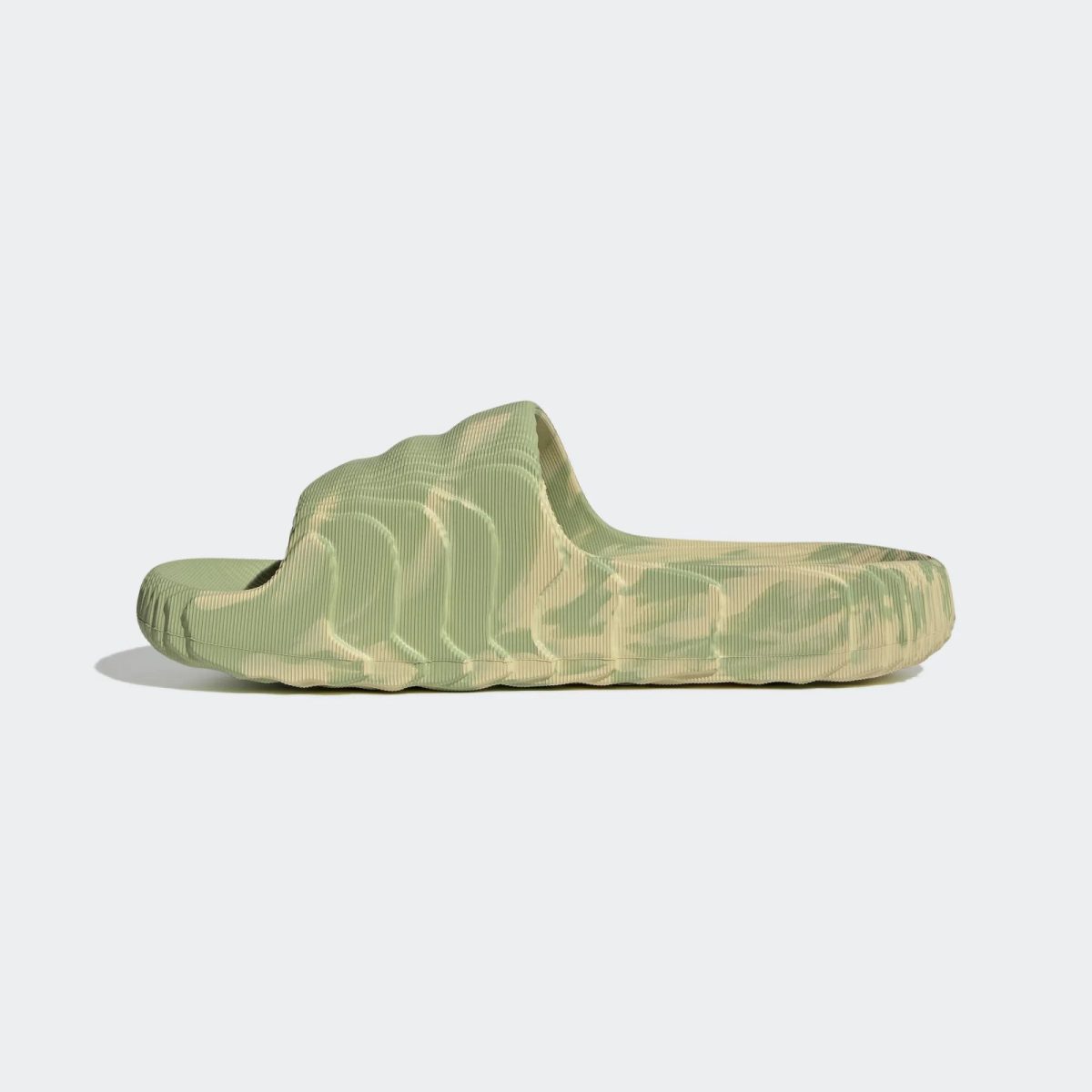 Adidas Adilette 22 Slides 'Magic Lime Desert Sand' - Image 1