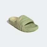 Adidas Adilette 22 Slides 'Magic Lime Desert Sand' - Image 4