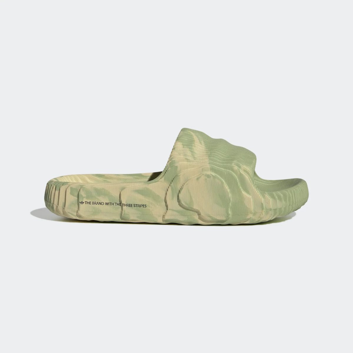 Adidas Adilette 22 Slides 'Magic Lime Desert Sand' - Image 2