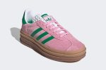 Wmns Adidas Gazelle Bold 'True Pink Green' - Image 4