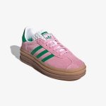 Wmns Adidas Gazelle Bold 'True Pink Green' - Image 4