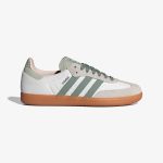 Wmns Adidas Samba OG 'White Silver Green' - Image 2