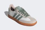 Wmns Adidas Samba OG 'White Silver Green' - Image 4