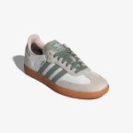 Wmns Adidas Samba OG 'White Silver Green' - Image 4