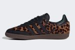 Wmns Adidas Samba OG 'Leopard Pack - Collegiate Green'