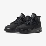 all black jordan sneakers - Side product view