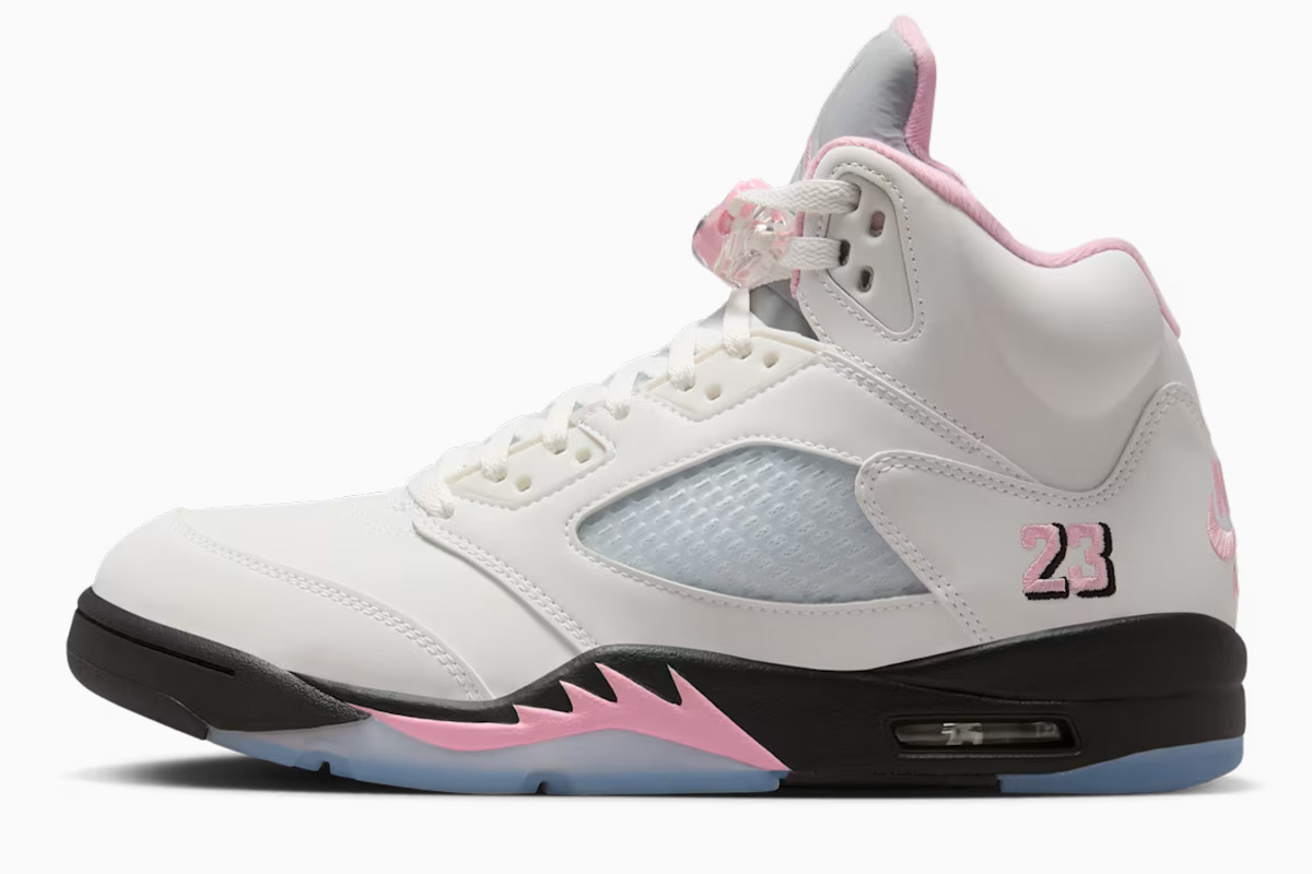 ezgif-8596cc11dfd406c7 Air Jordan 5 Retro 'Medium Soft Pink' - Image 1