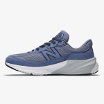 nb 990v6 purple - Purple and navy NB 990v6 sneaker with mesh, suede overlays, and sculpted midsole