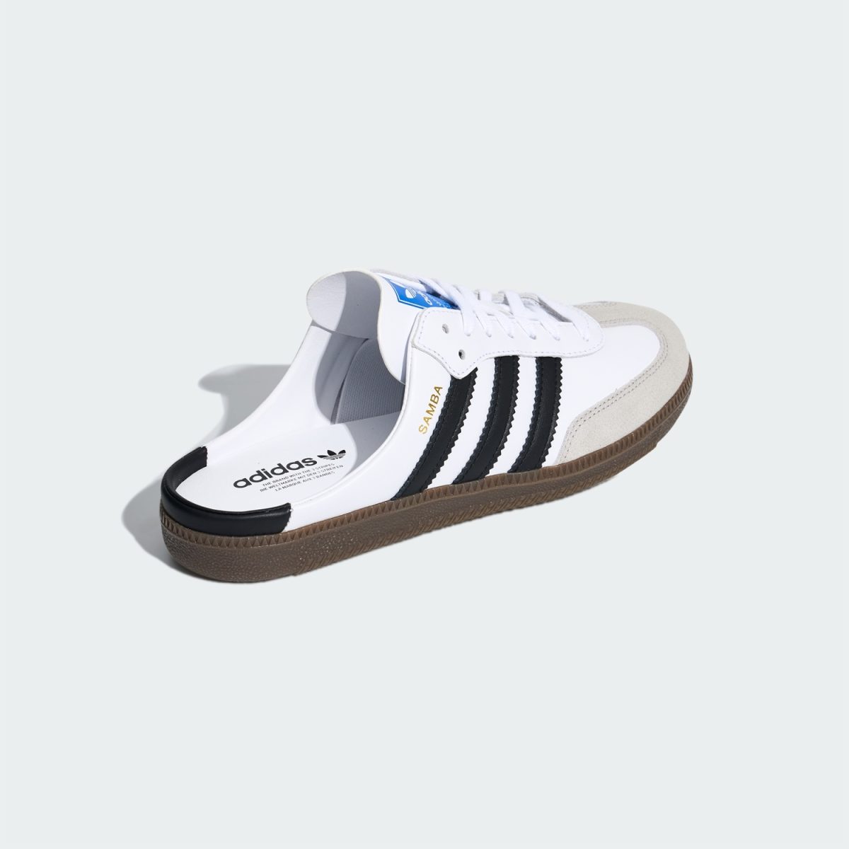 cloud white samba mule - Side product view