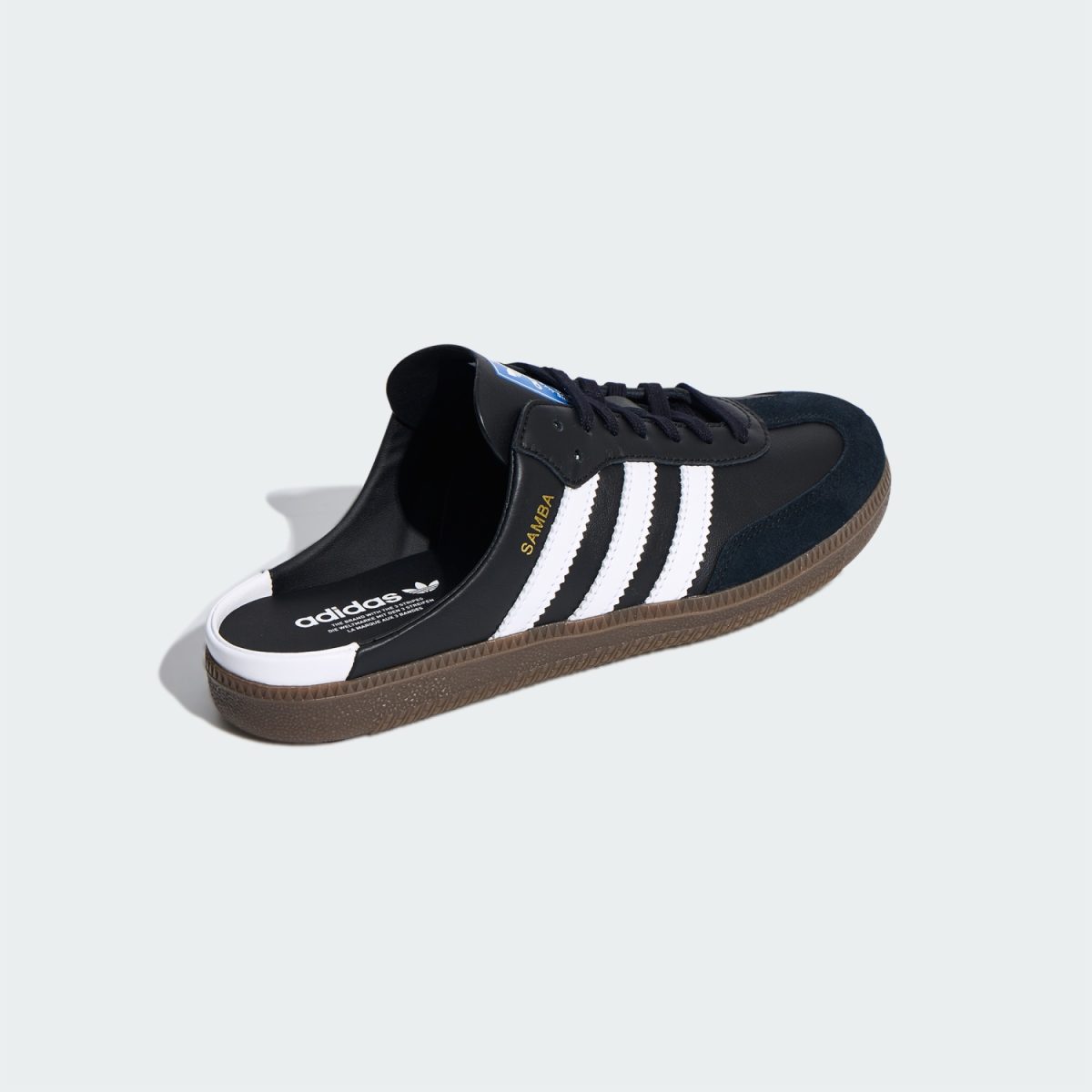 core black samba mule - Side product view