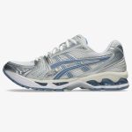 gel kayano 14 white light navy - White and Light Navy GEL-KAYANO 14 sneaker with layered mesh panels