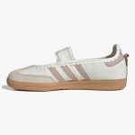 women's samba jane - Women’s Samba Mary Jane sneaker in white and pink with ruffled trim and gum sole