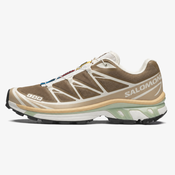 xt-6 coyote brown - Coyote Brown Safari Sahara Sun XT-6 sneaker with technical mesh upper