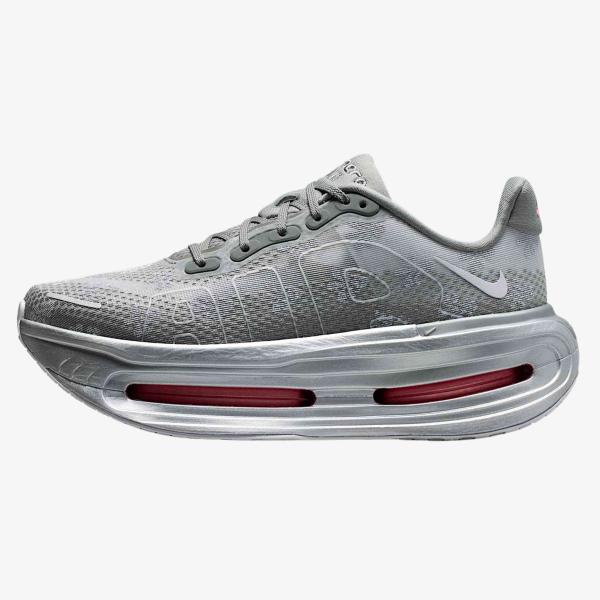 women's vomero premium - Women's grey Vomero sneaker with metallic silver, steel grey, and Peony accents