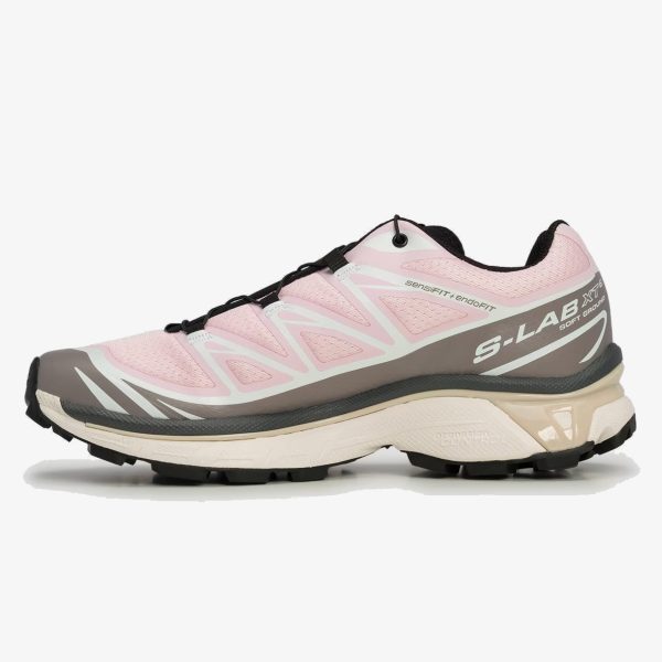 xt-6 cloudburst icy pink - Cloudburst and Icy Pink XT-6 sneaker with layered technical mesh upper